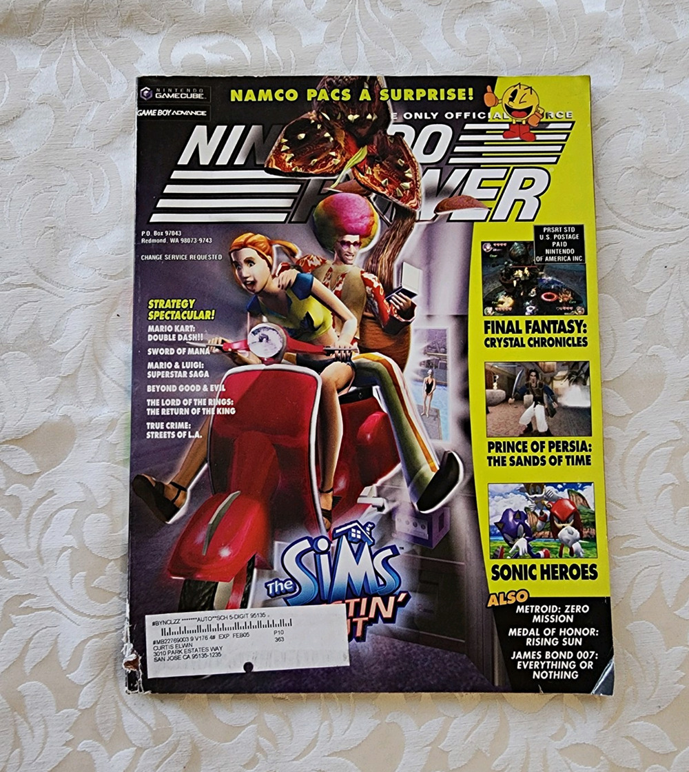 Nintendo Power March 2004 Issue 171 The Sims Bustin' Out Cover Video Games